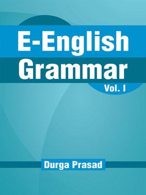 cover image of E-English Grammar